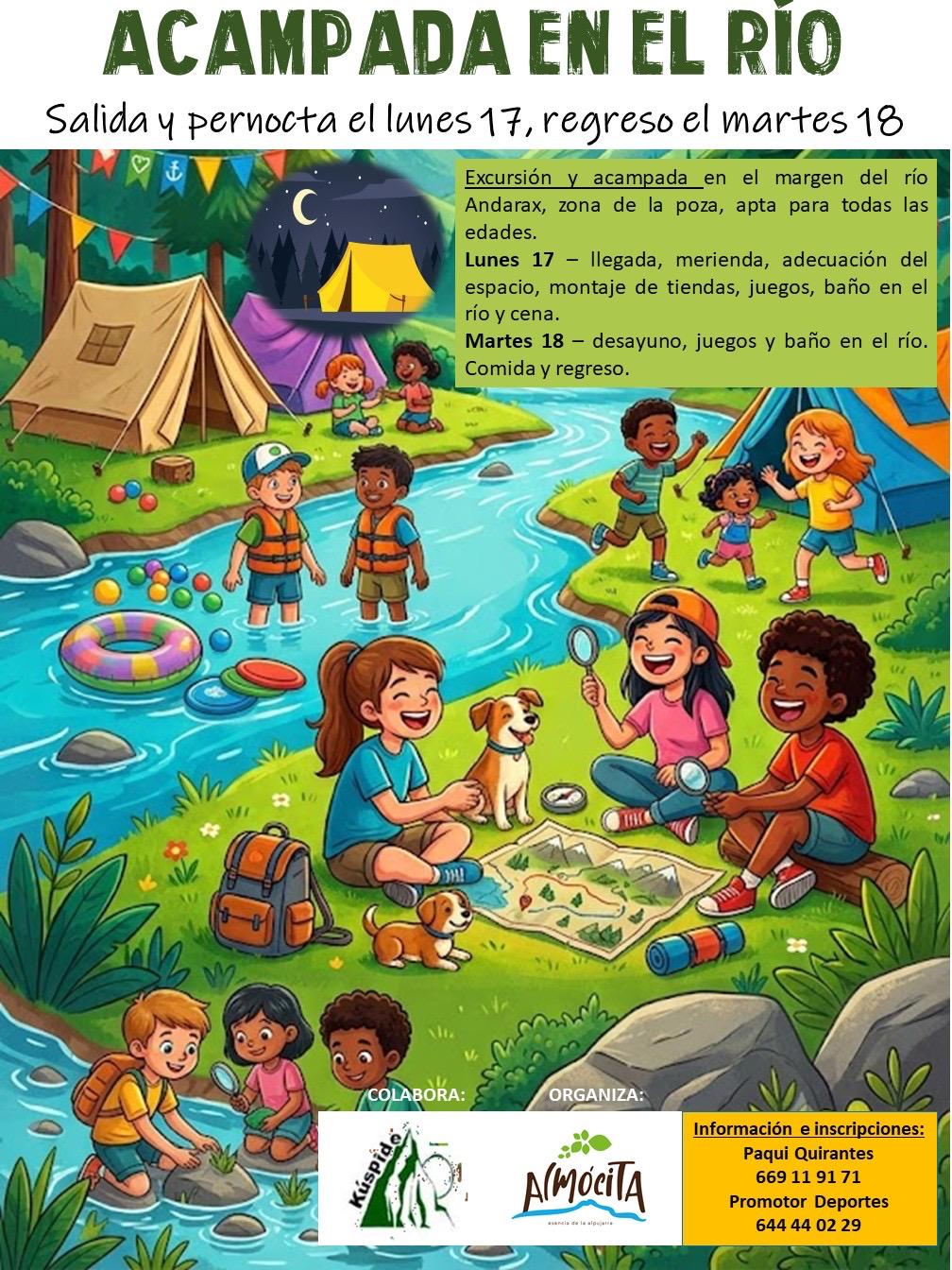 Acampada en el Río.